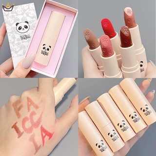 Son Môi Gấu Trúc Dưỡng Ẩm Chống Nước Lâu Trôi Không Dính Cốc 5 Màu Tùy Chọn