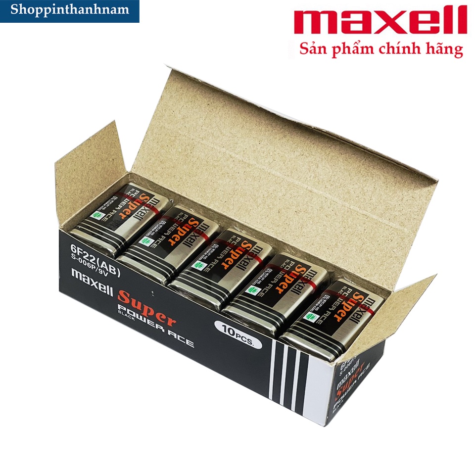 Hộp pin 9V Panasonic / Maxell 6F22DT chính hãng , dung lượng cao