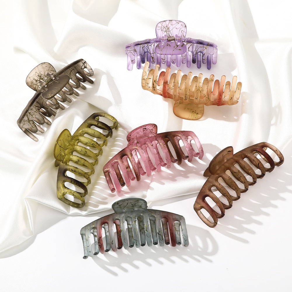 Haimeikang thời trang đơn giản kẹp tóc nhựa tính khí phụ kiện tóc phụ nữ