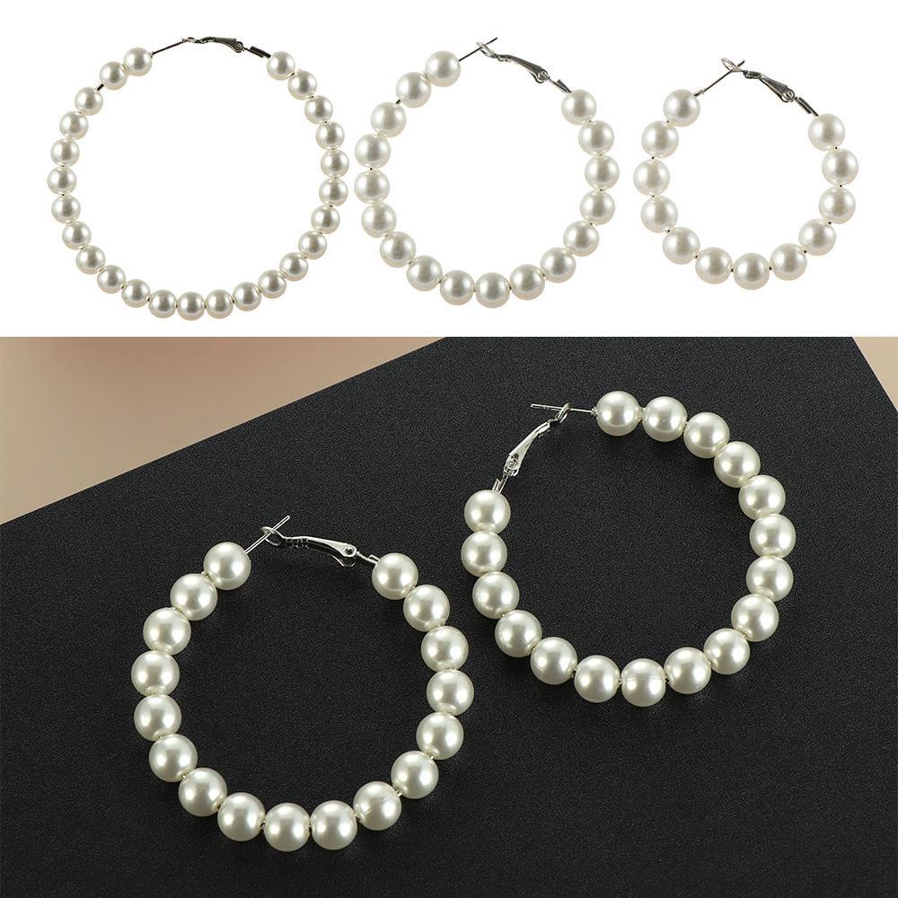 Khuyên Tai Tròn Dự Tiệc Cưới|Vòng Tròn Lớn Thiết Kế Dễ Thương Chuyên Dùng