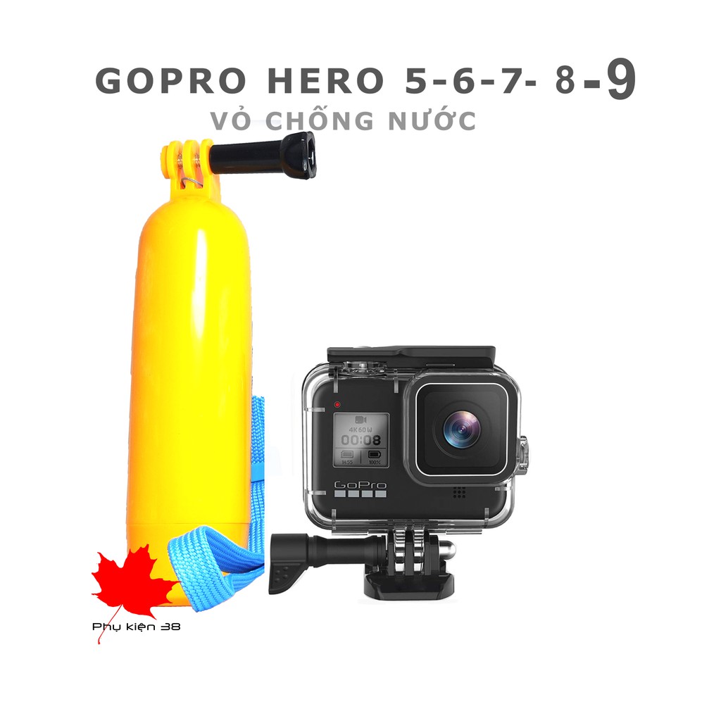 Case chống nước, vỏ chống nước cho Gopro hero 5,6,7,8,9