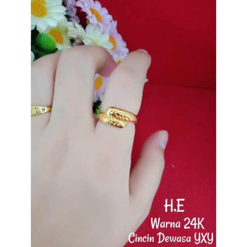 Nhẫn Mạ Vàng 24k Toàn Bộ Mắt