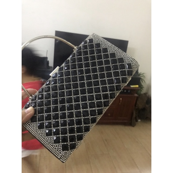 Bóp Đầm Đeo Vai Trang Trí Hoạ Tiết Cao Cấp