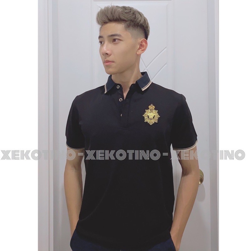 Áo Polo nam phối Cổ in Họa Tiết cao cấp, chất Cotton Hàn xịn chuẩn form, thiết kế phong cách sang trọng - Chaqueen | BigBuy360 - bigbuy360.vn