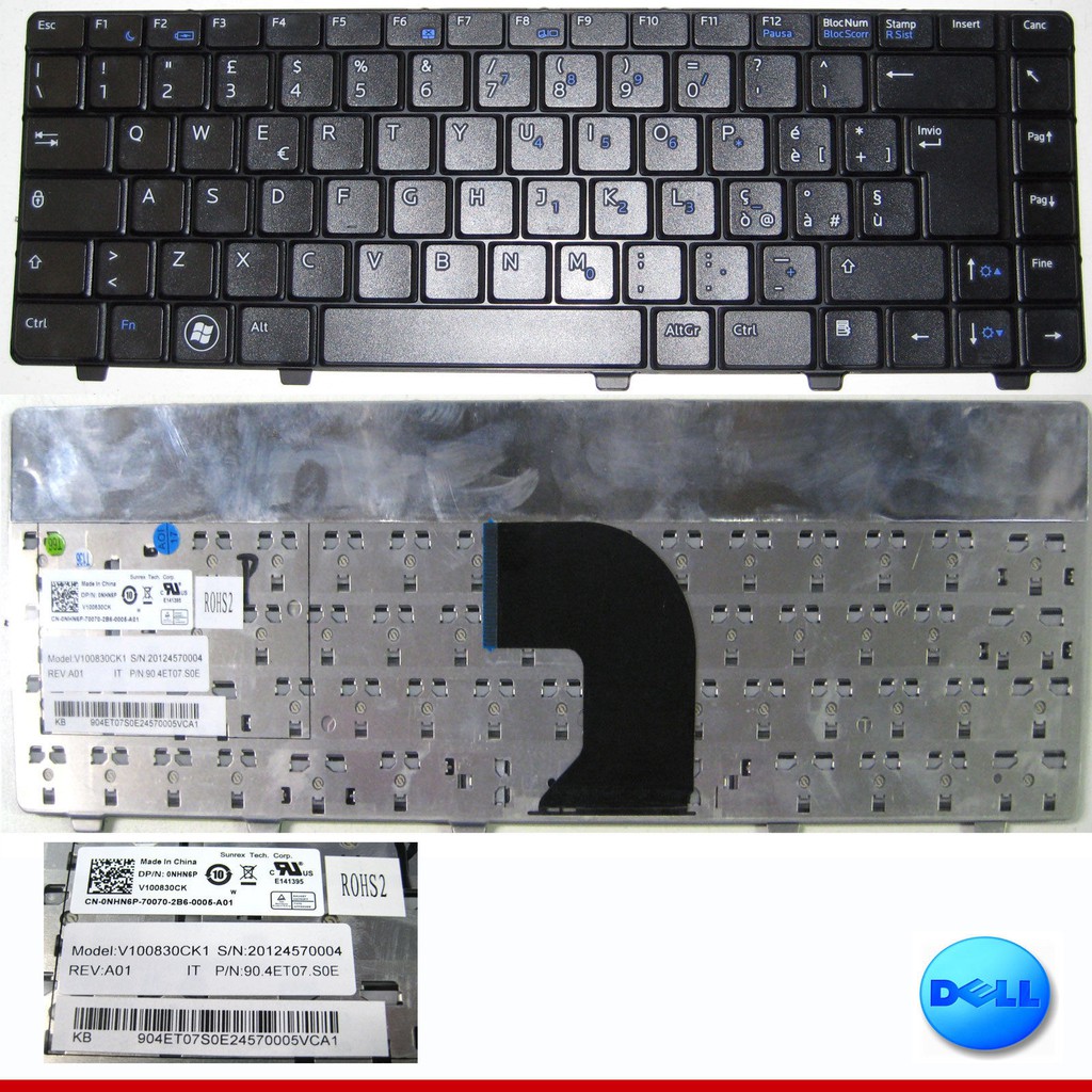 Bàn phím laptop DELL Vostro 3300 3400 3500 3700 - Keyboard Dell