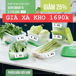 Set ventsmart 6 hộp tupperware việt