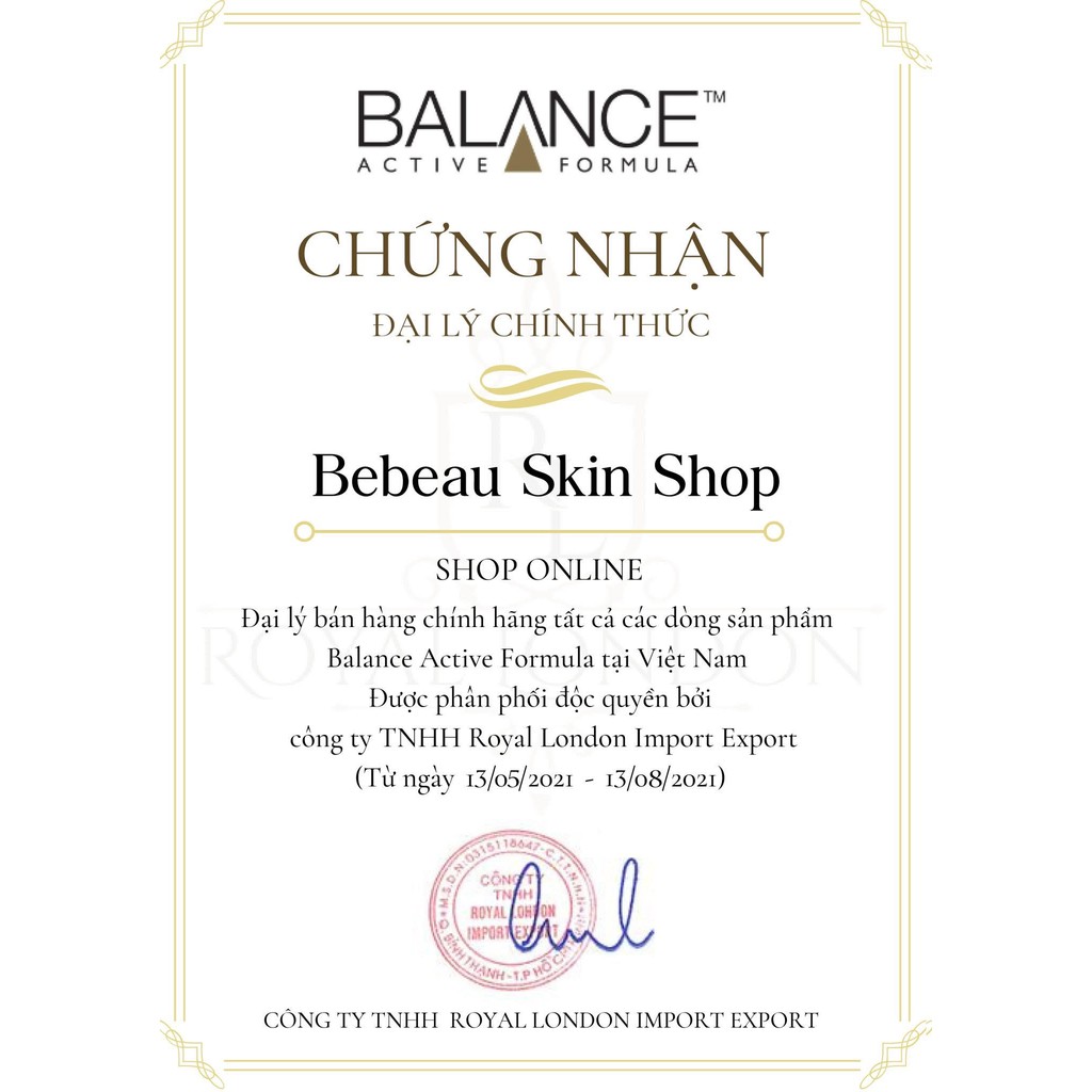 Serum Balance Hyaluronic Deep Moisture - Tinh chất cấp ẩm sâu Bebeau Skin Shop