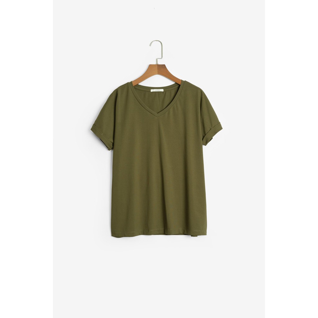 [Mã SKAMA06 giảm 8% tối đa 50K đơn 250K] Áo Thun Cổ Tim Tay Lơ Vê[Madelen] | BigBuy360 - bigbuy360.vn