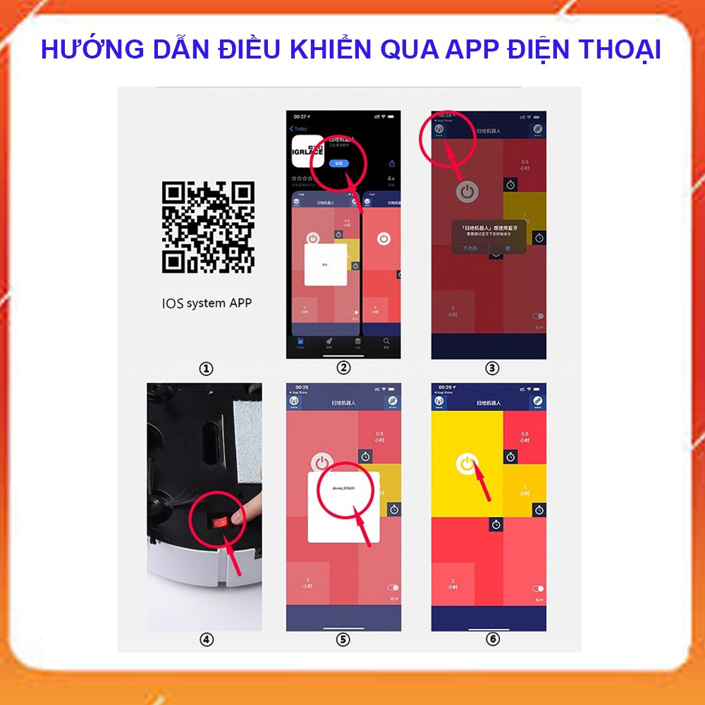 Robot Hút Bụi, Máy Hút Bụi Thông Minh ES06 Điều Khiển Qua App Điện Thoại,Thiết Kế Thông Minh,Lực Hút Mạnh. Mua Ngay!!