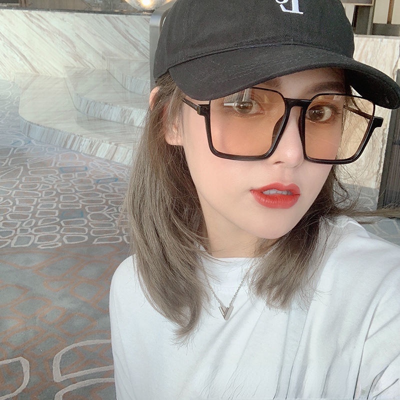 Kính Mát Gọng Vuông Kim Loại Thời Trang Cho Nam Nữ