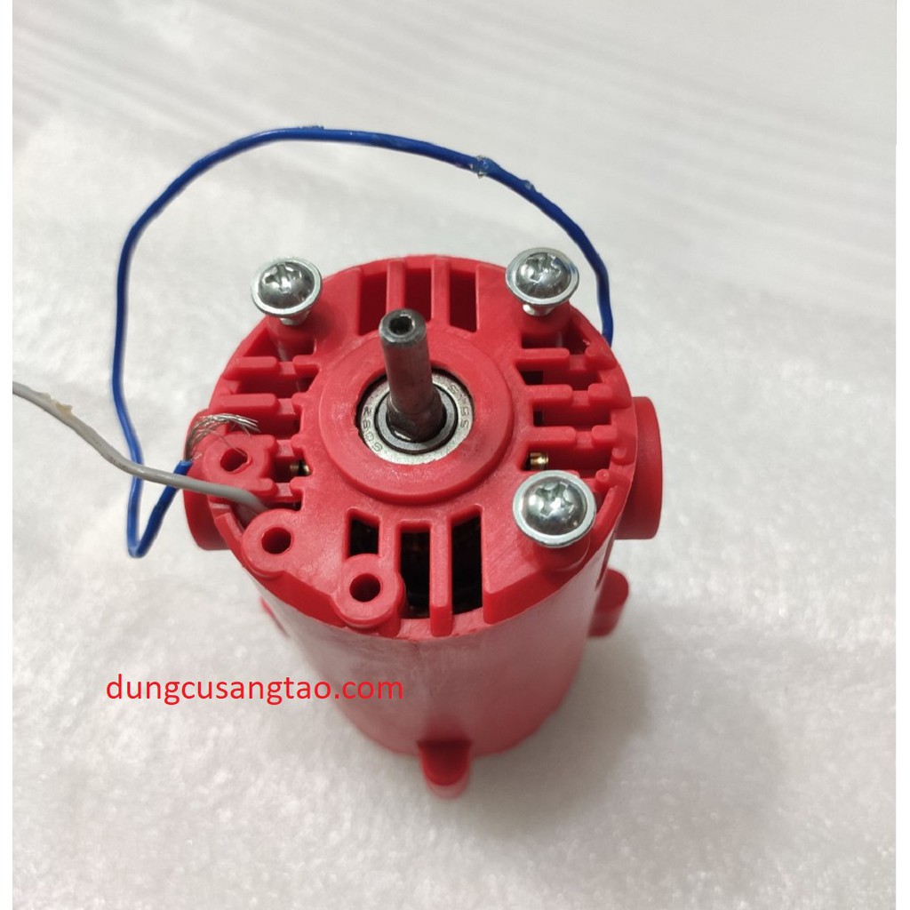 Motor 340w cốt 6mm/ Động cơ chế máy khoan, máy cắt, máy mài 340w / Động cơ thay thế cho khoan bàn 340w surom/Lerom