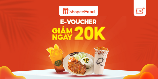 [E-Voucher] - [Đơn từ 40K] Đặt món ShopeeFood Giảm 20K - Áp dụng Quán Đối Tác, thanh toán ShopeePay