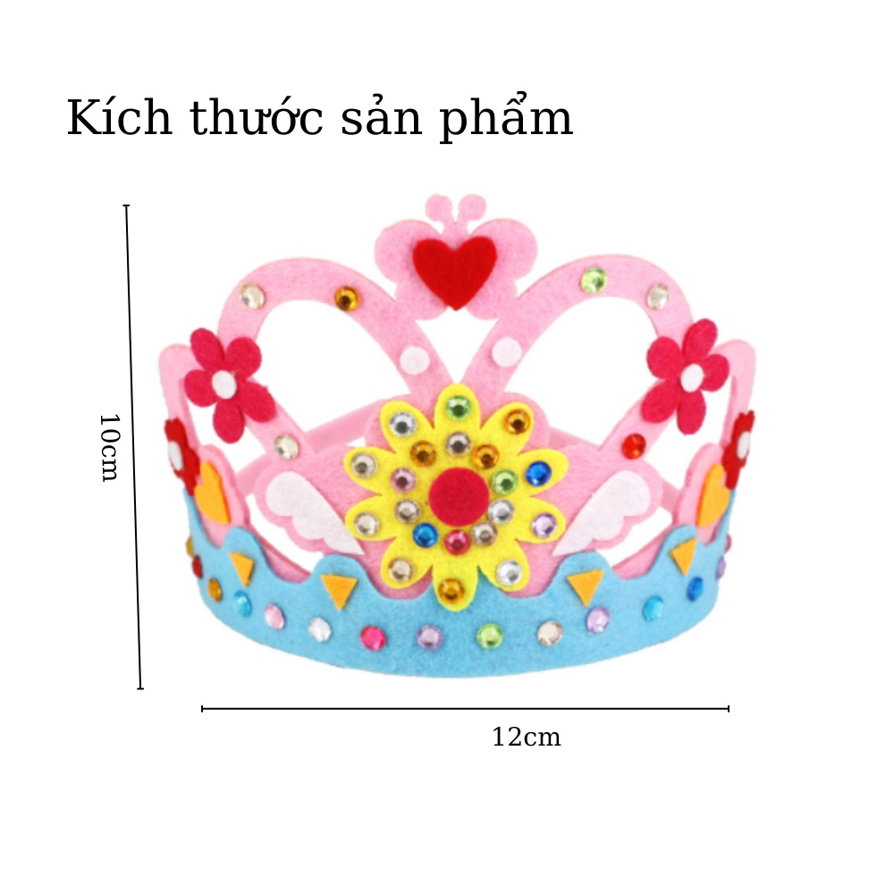 Vương miện 3D thủ công Melicaco cho bé