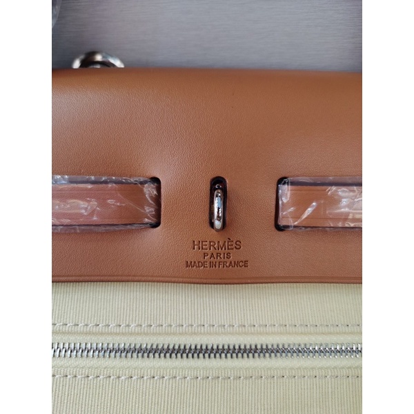 Túi xách nữ Hermes HM size 31 da thật cao cấp phối vải