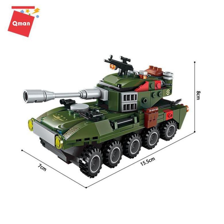 Bộ lắp ghép lego QMAN 1803 Chiến xa lội nước toy.garden