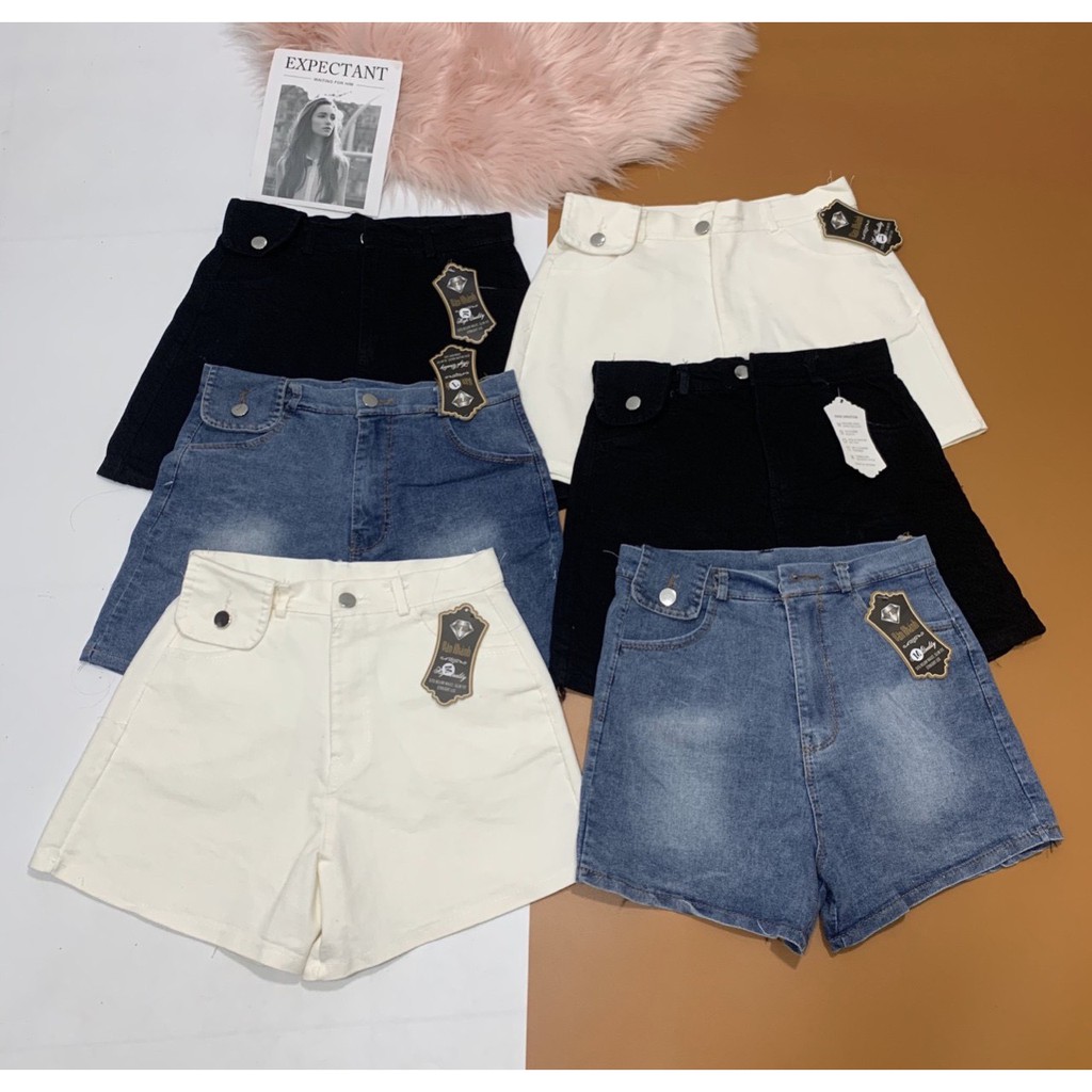 Quần short kaki phối 1 nắp túi bên xinh sành điệu hot xinh