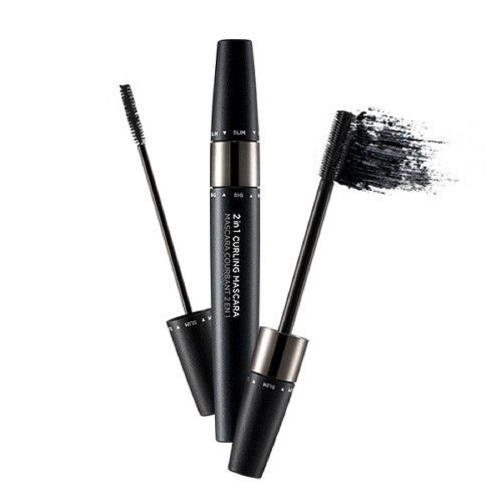 Mascara TheFaceShop 2 IN 1 Curling Mascara 01 Black 8.5g