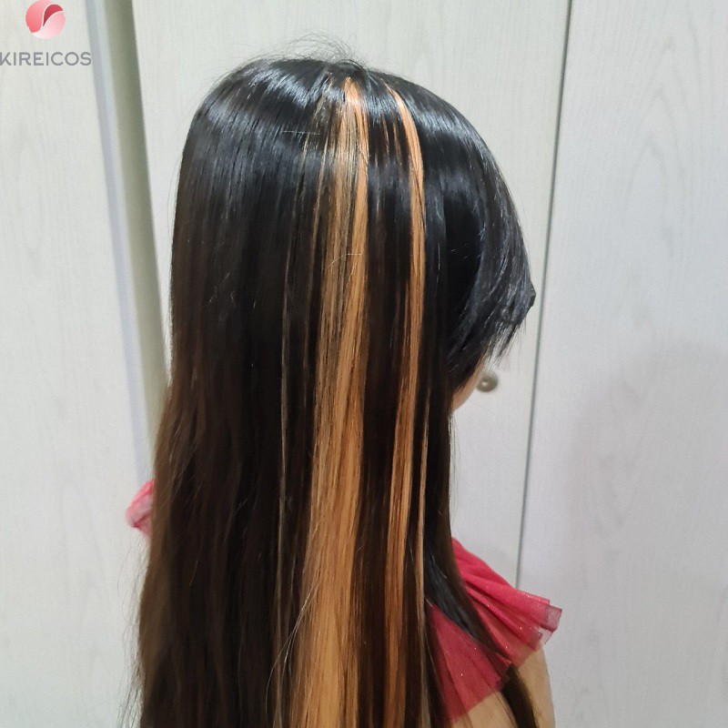 [Mã FAMARAL2 giảm 10K đơn 50K]Kẹp tóc Giả Hight Line Sợi Đơn Nhiều Màu 55cm Sành điệu cho Nữ