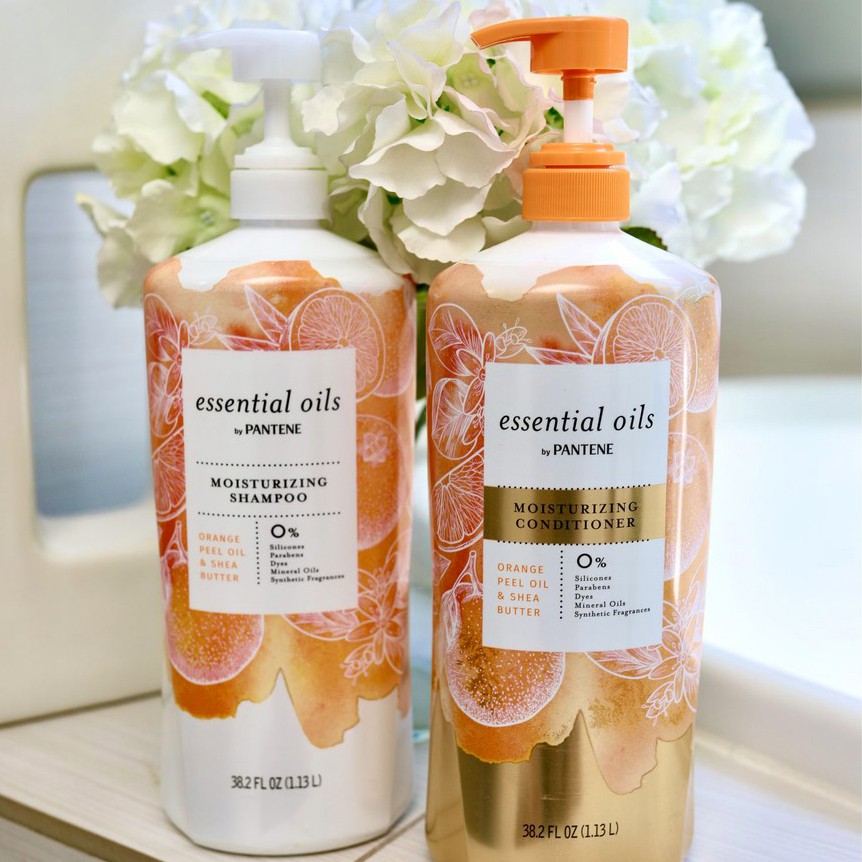 Cặp gội xả Pantene Essential Oil Moisturizing Shampoo + Conditioner