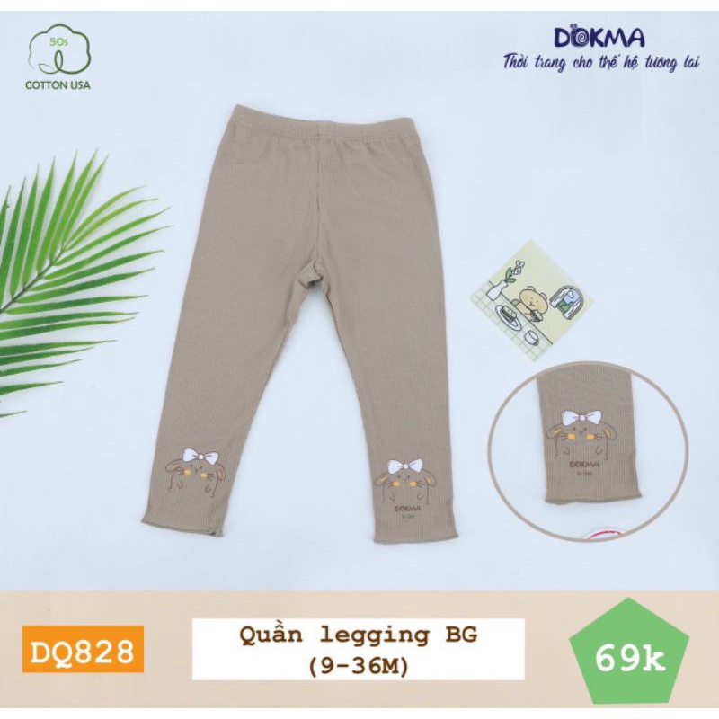 Quần Legging bé gái Dokma size 9m-36m mã DQ828