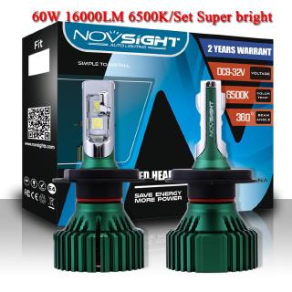Novsight Đèn Pha Led Cho Xe Ô Tô 60w 16000lm 6500k H7 H11 9005 9006