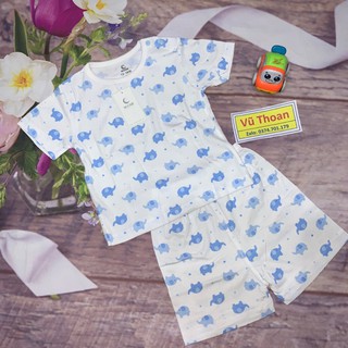 Bộ cộc tay của moon@ chất petit cho trẻ sơ sinh