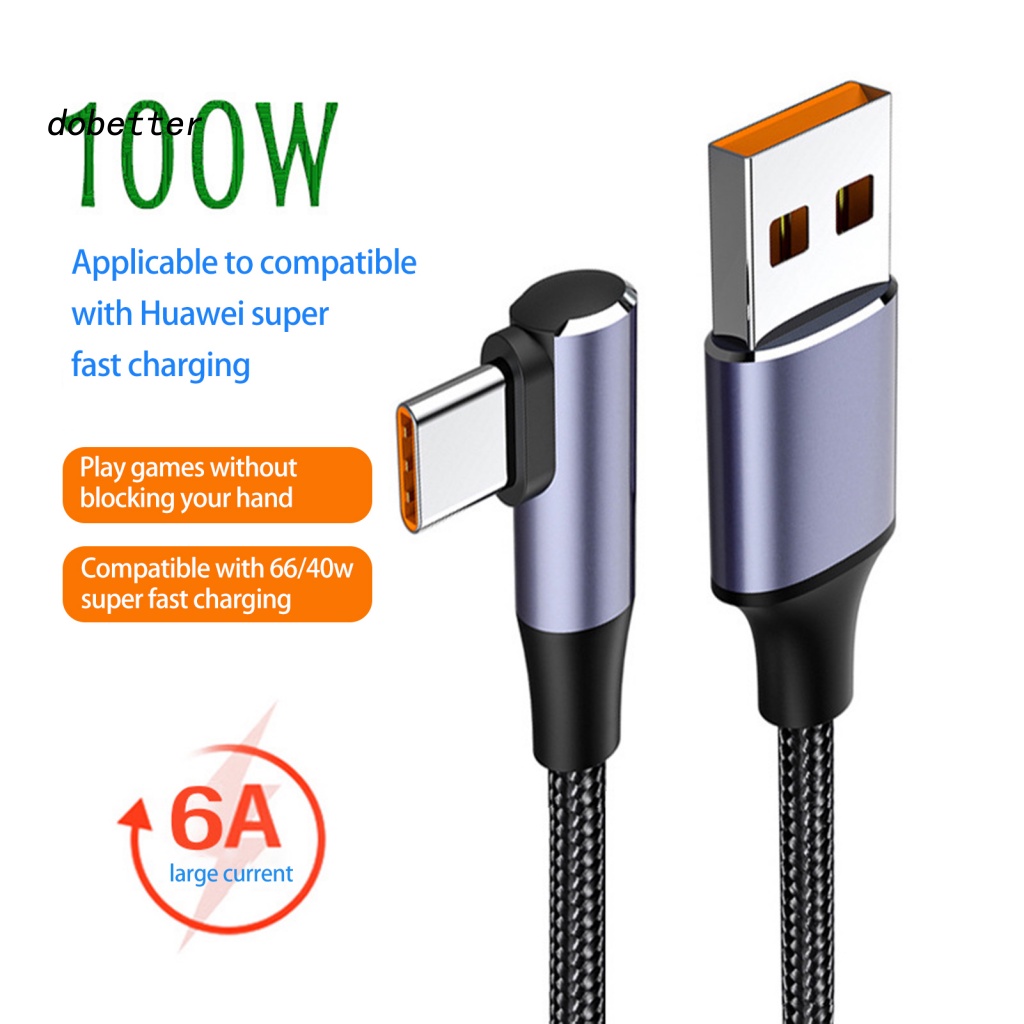 Dây CáP SạC 6A 100W USB Type-C Cho ĐiệN ThoạI