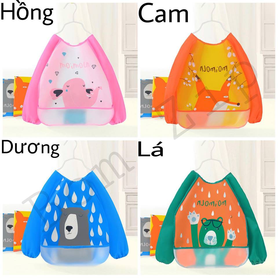 Yếm máng ăn dặm có tay
