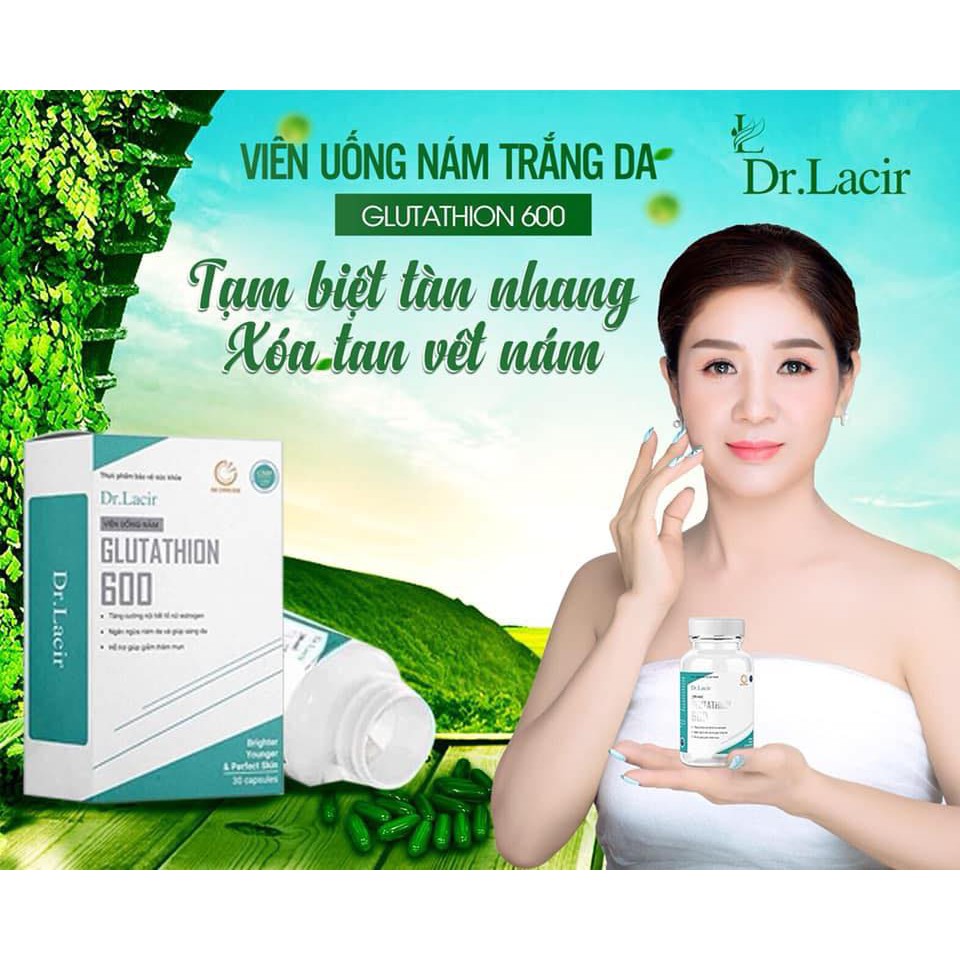 Viên Uống Nám Glutathione 600 - Trắng Da Tăng Cường Nội Tiết Tố Nữ Dr.Lacir | BigBuy360 - bigbuy360.vn