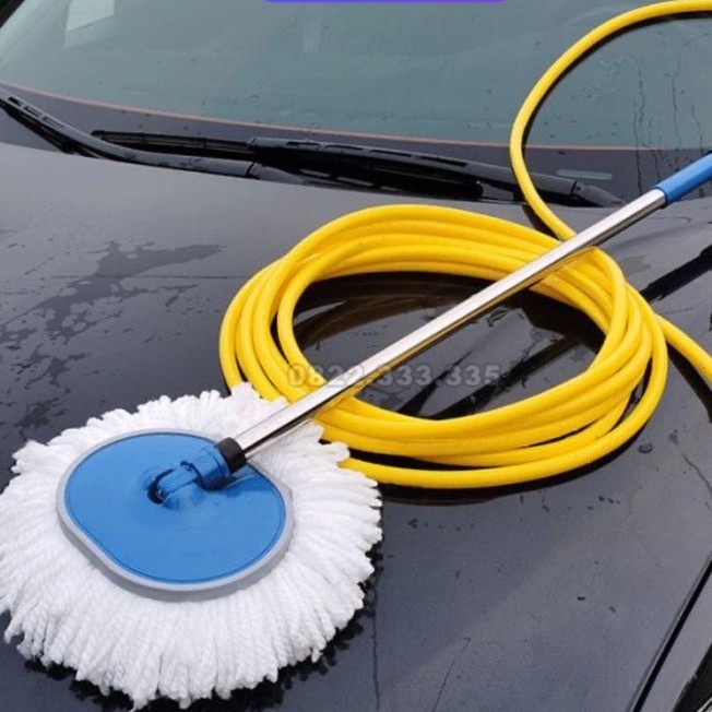 Chổi rửa xe 2 trong 1 kèm vòi nước đa năng tiện lợi hàng tốt bền bỉ tạo bọt, cây lau xe xịt nước | Xe hơi cá tính