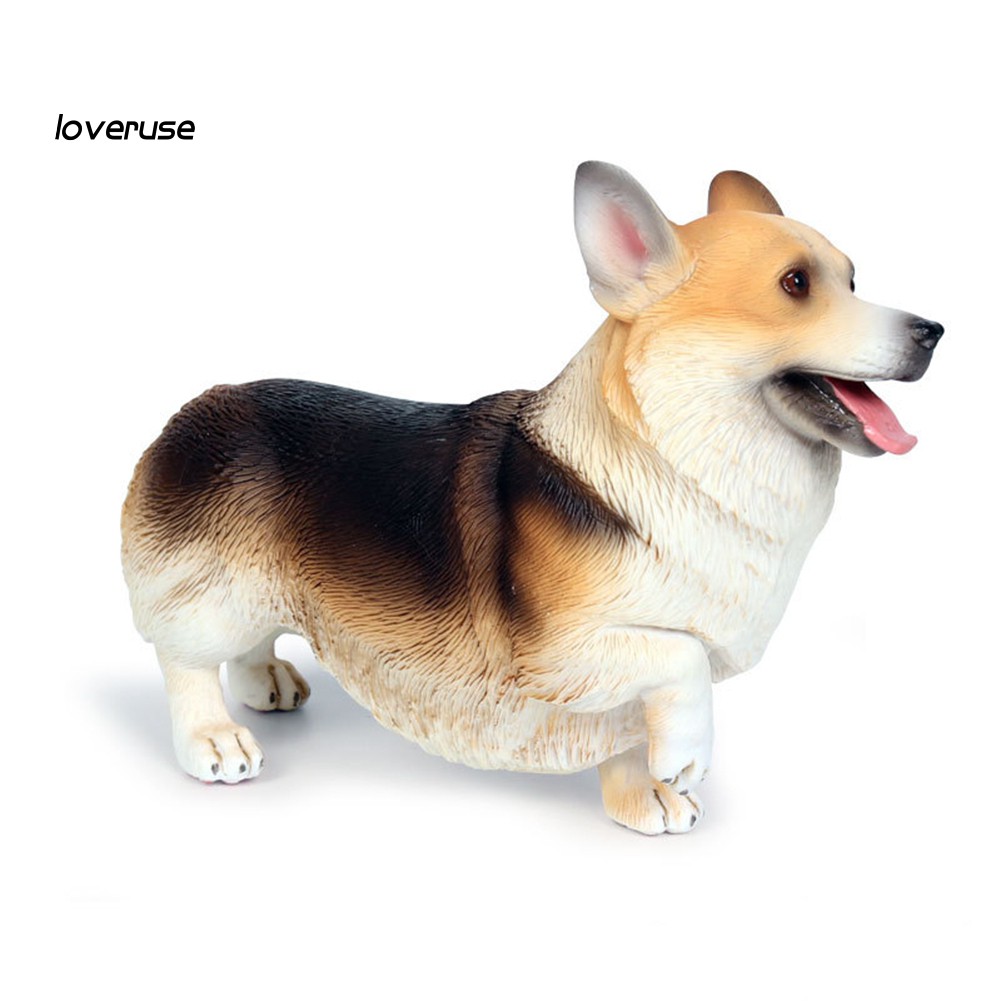 Mô Hình Chú Chó Corgi Bằng Pvc Trang Trí