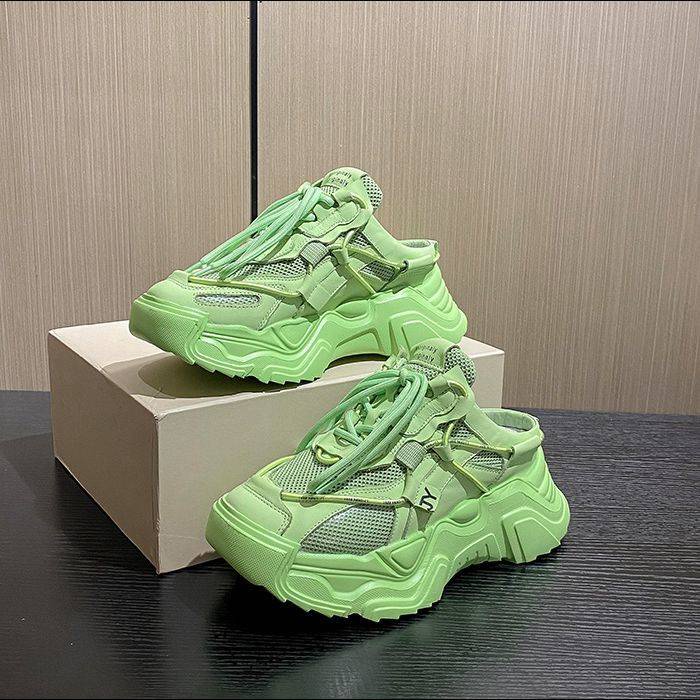 Giày Sneaker Tăng Chiều Cao Thiết Kế Mới Thoáng Khí Thời Trang Dành Cho Mùa Hè