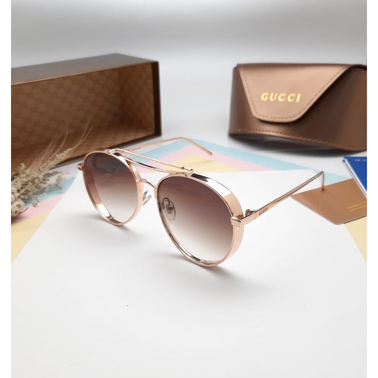 Kính Râm Thời Trang Chống Tia UV Hiệu Gucci Big Bully 2158