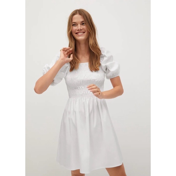 Đầm trắng (chất đẹp) Mango newtag chính hãng size M