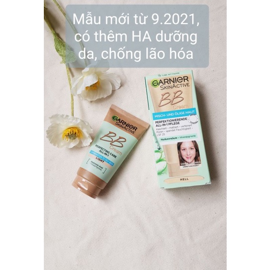 KEM TRANG ĐIỂM KIỀM DẦU 5in1 GARNIER BB CREAM DÒNG MATT - EFFEKT CÓ CHỈ SỐ CHỐNG NẮNG SPF 20 (tuýp dài) | BigBuy360 - bigbuy360.vn