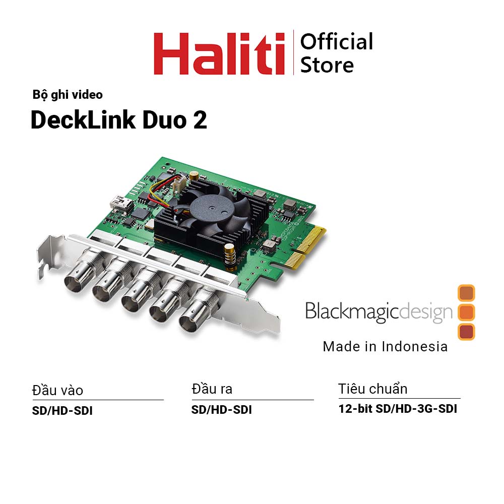 Card ghi phát video Blackmagic Decklink Duo 2 - 4 cổng bi thumbnail
