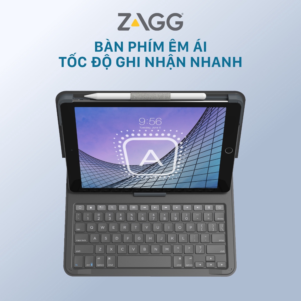 Ốp lưng kèm bàn phím ZAGG Messenger Folio 2 iPad 10.2"/10.5"