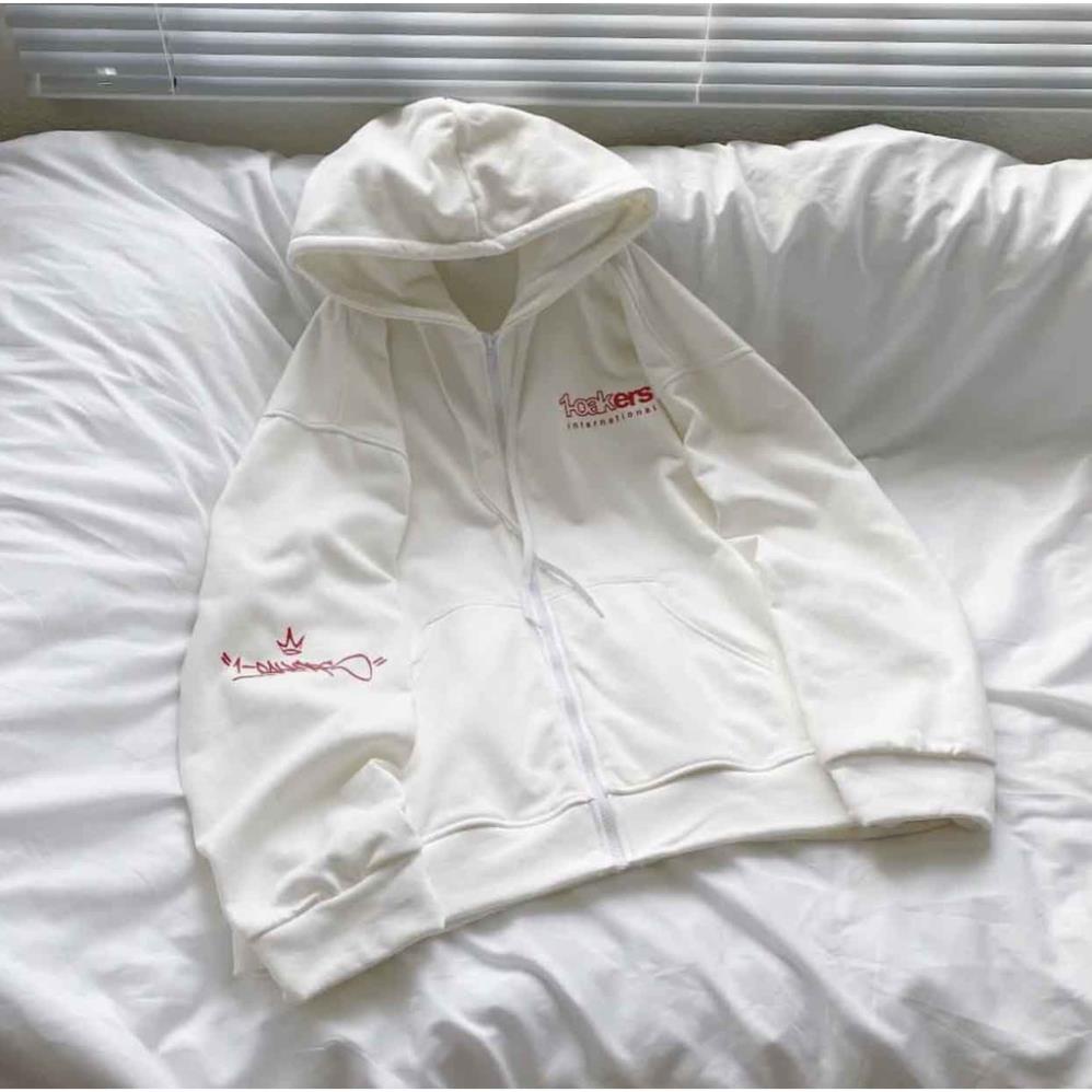 Áo khoác nỉ Hoodie mũ khóa 1OEK 2 lớp to chất nỉ da cá chân cua Tàu , mặt vải cotton , form thụng oversize