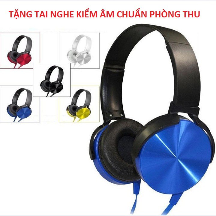 Soundcard h9 Bluetooth, Micro AT350 Thu Âm - Tặng Dây livestream Độ - Tặng Tai Nghe XB-450