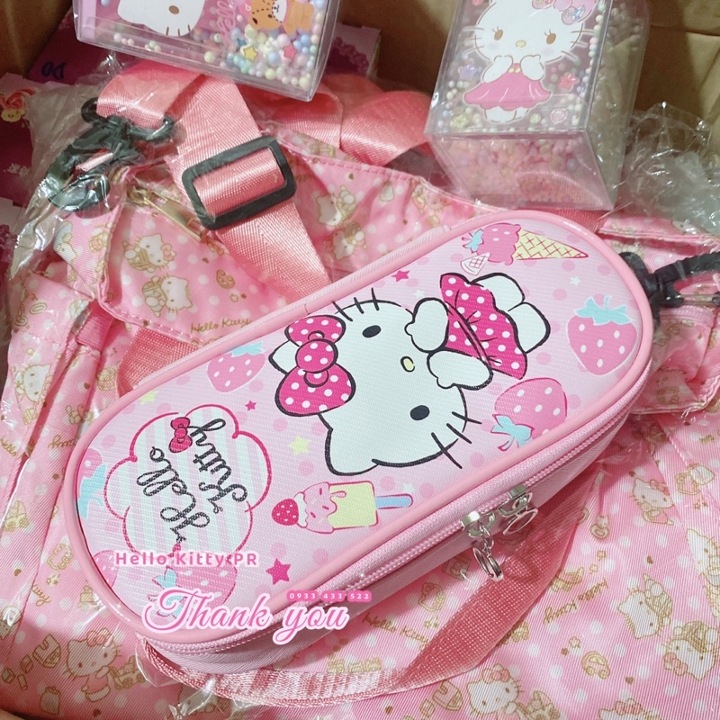 Bóp đựng bút viết - mỹ phẩm Hello Kitty