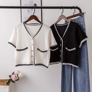 Áo len cộc tay dáng lửng hot 2020