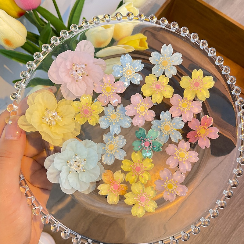 Kẹp Tóc Hình Hoa Mini Thời Trang Hàn Quốc Cho Nữ