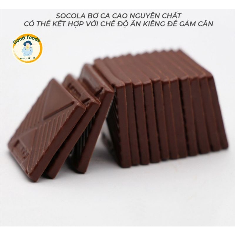 🍫 Socola đen nguyên chất 100% 78% 55% 🍫 Chocolate ăn kiêng giảm cân ❤️ FREESHIP ❤️ [ngon - bổ - rẻ]