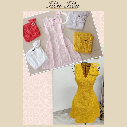 Váy dự tiệc, váy thiết kế chất gấm xốp hàng chuẩn đẹp, cực xinh nhiều màu