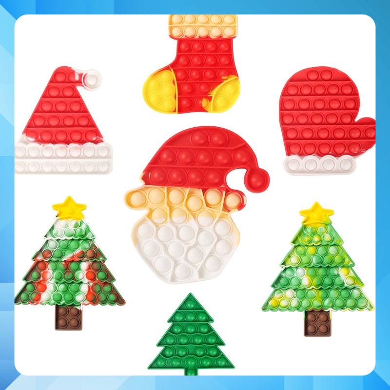 pop it Noel đồ chơi bóp bóng cầm tay giúp giảm căng thẳng hiệu quả cho trẻ em 2021