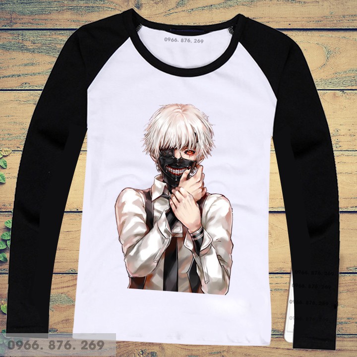 Áo dài tay tokyo tokyo ghoul in theo yêu cầu