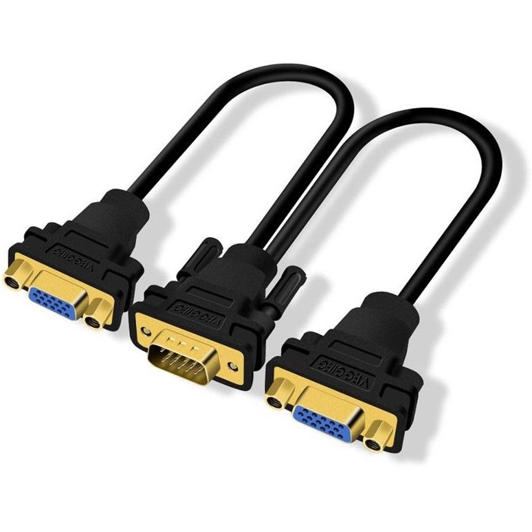 Cáp Chia VGA 3+6 Chia Màn Hình 1 Ra 2 Hãng VEGGIEG V-V401