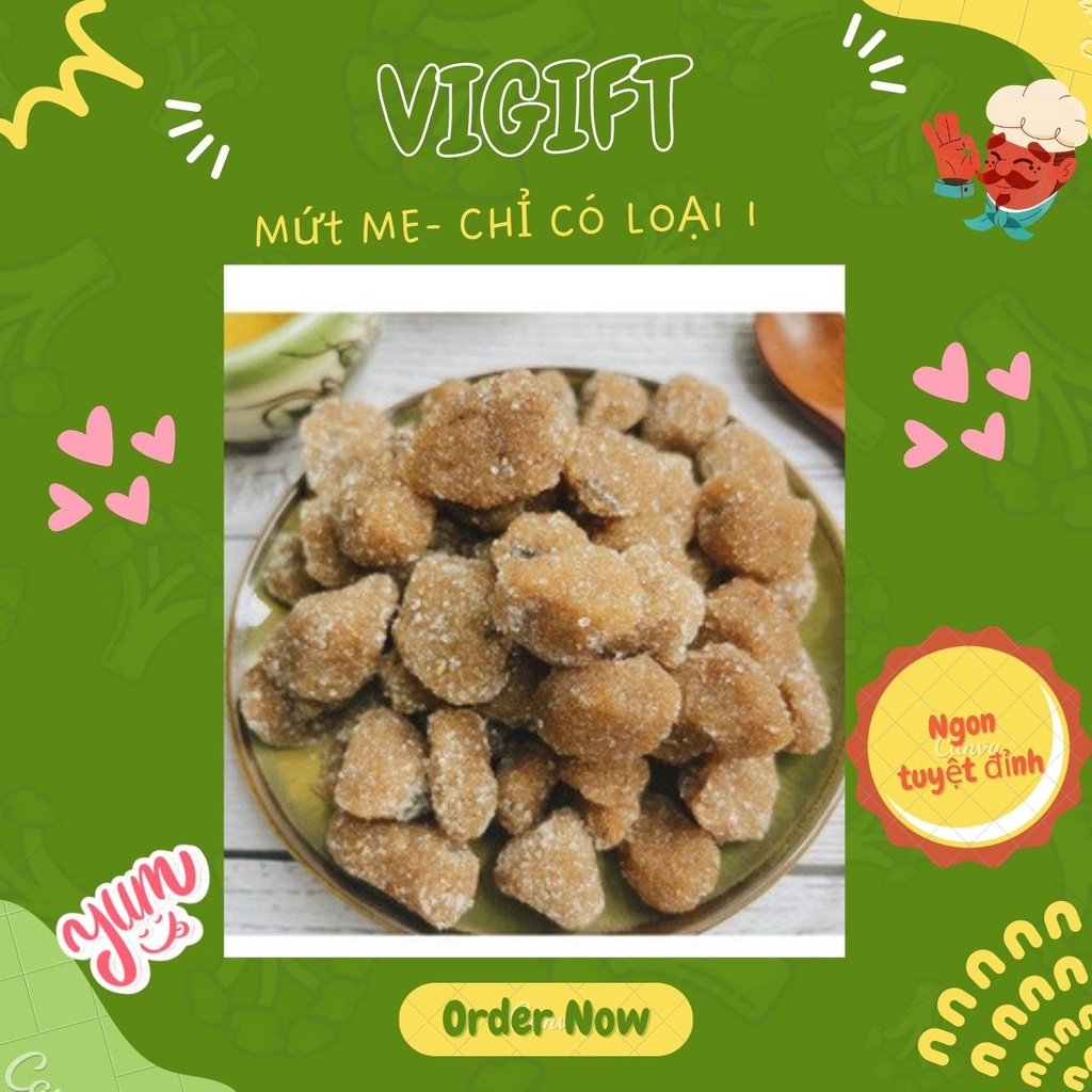 Mứt me loại I VIGIFT - Đặc Sản Đà Nẵng, 250gr đồ ăn vặt, ăn là mê, nhìn là phê