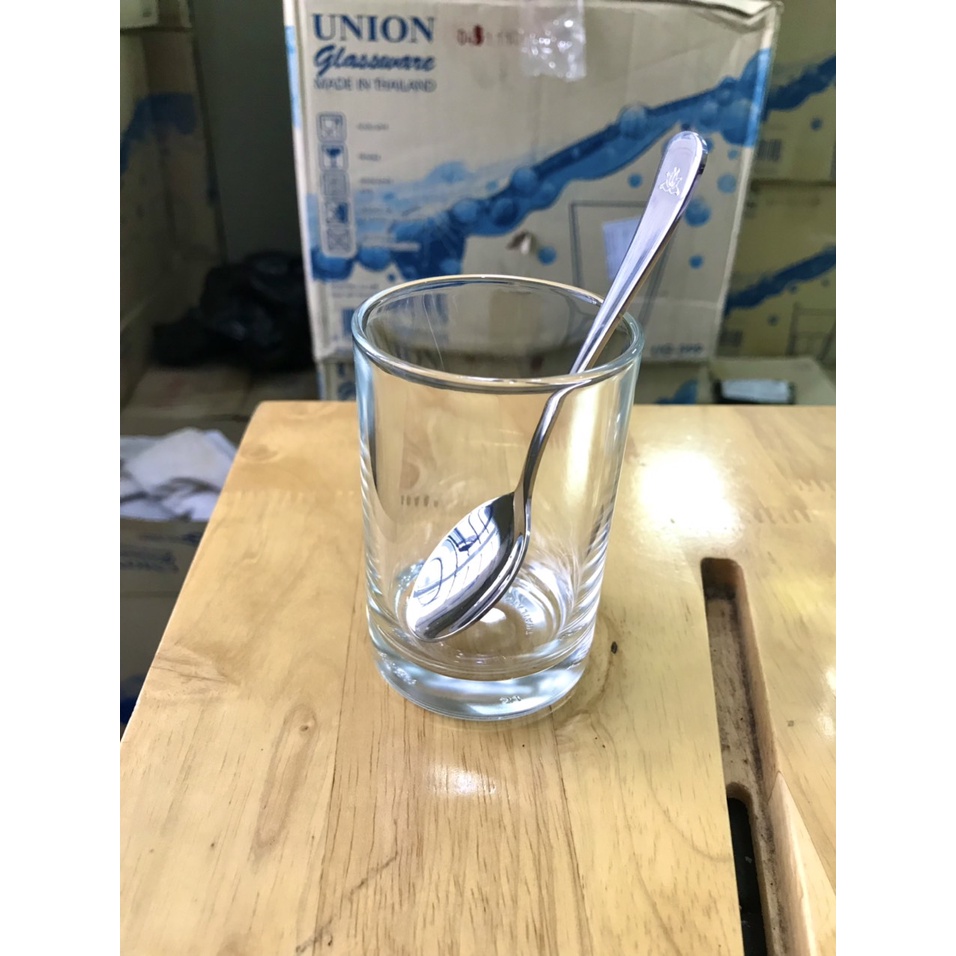 Thìa muỗng inox 304 cán nhỏ logo hoa sen sáng bóng an toàn cho sức khỏe