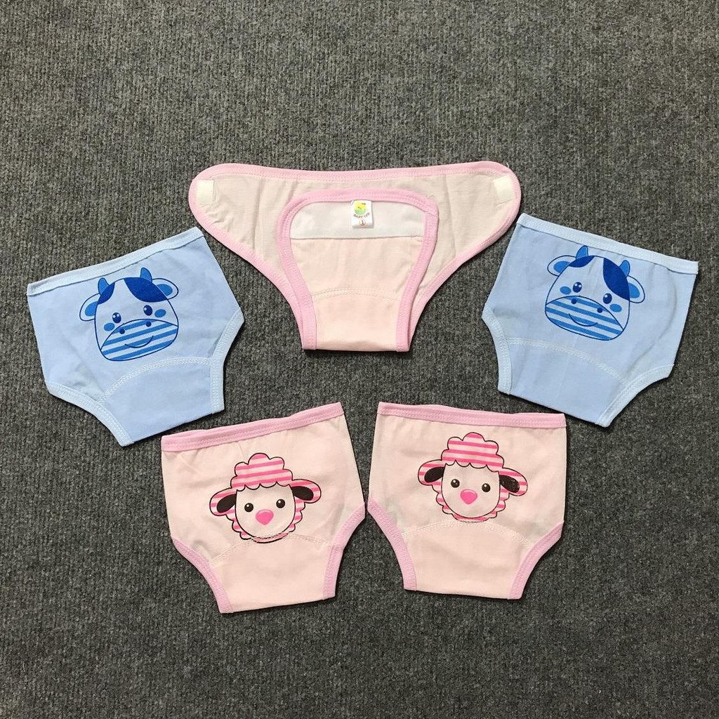 Quần đóng bỉm sơ sinh Baby Leo in hình size 1, 2, 3 cho bé trai và bé gái